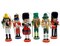 Christmas Nutcracker Set. Wizardi Classic Wooden Festive Decoration F07M14-9-N01612